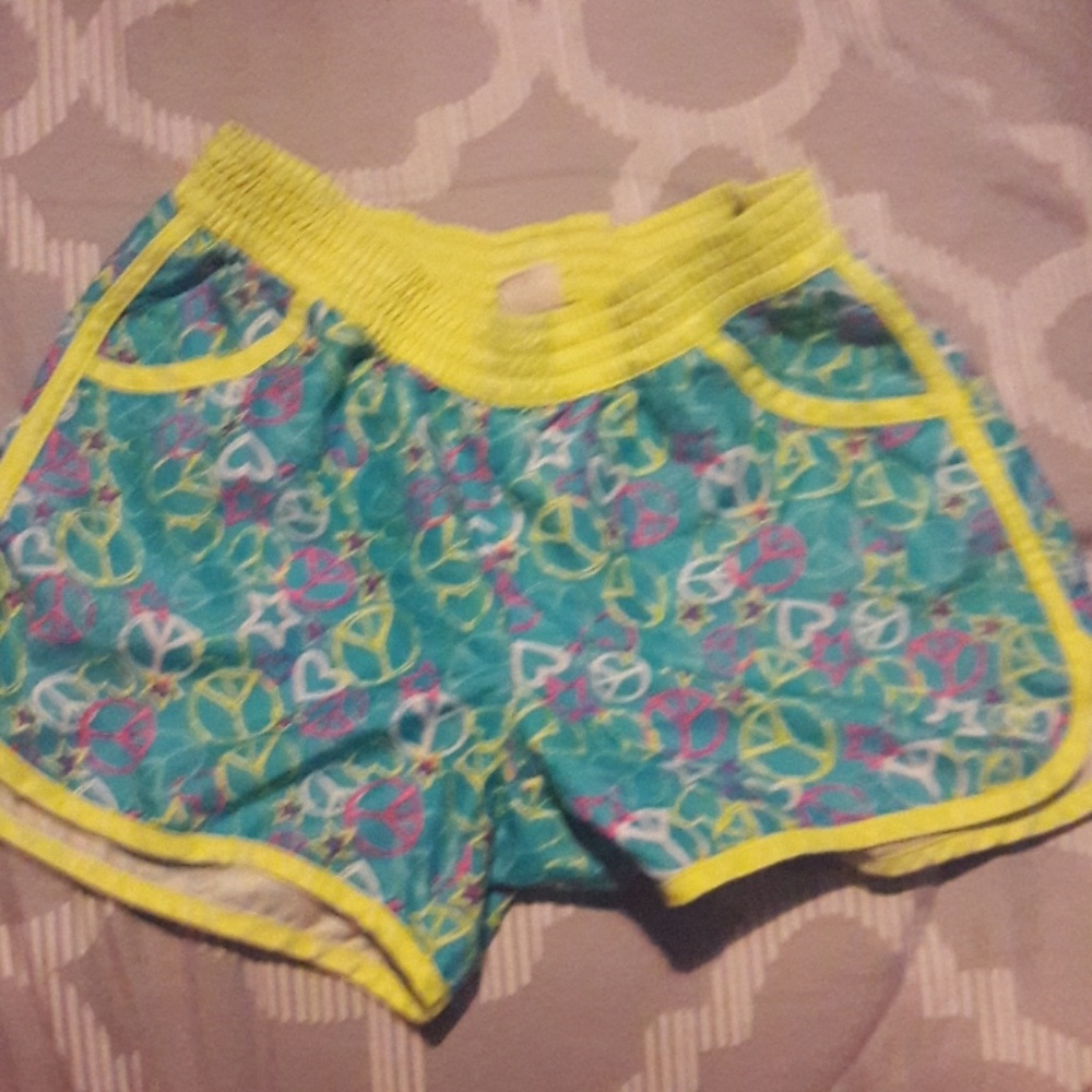 Peace sign shorts